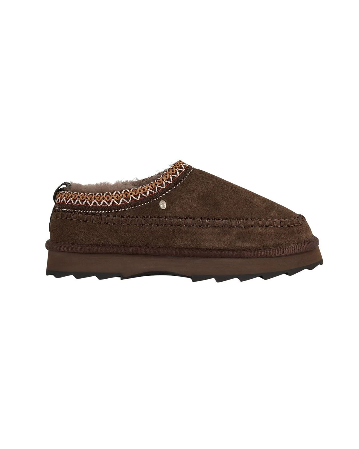 Emu Australia Sharky Adventure Scuff Wildleder Damen Braune Hausschuhe