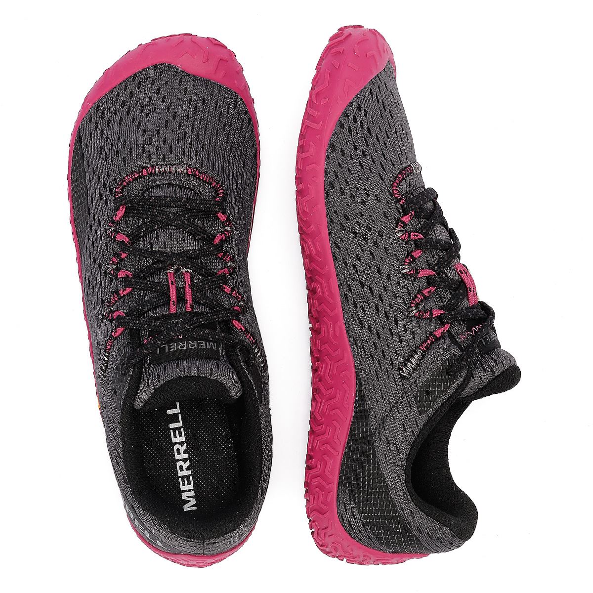 Merrell Vapor Glove 6 Damen-Sneaker In Granit/Fuchsia