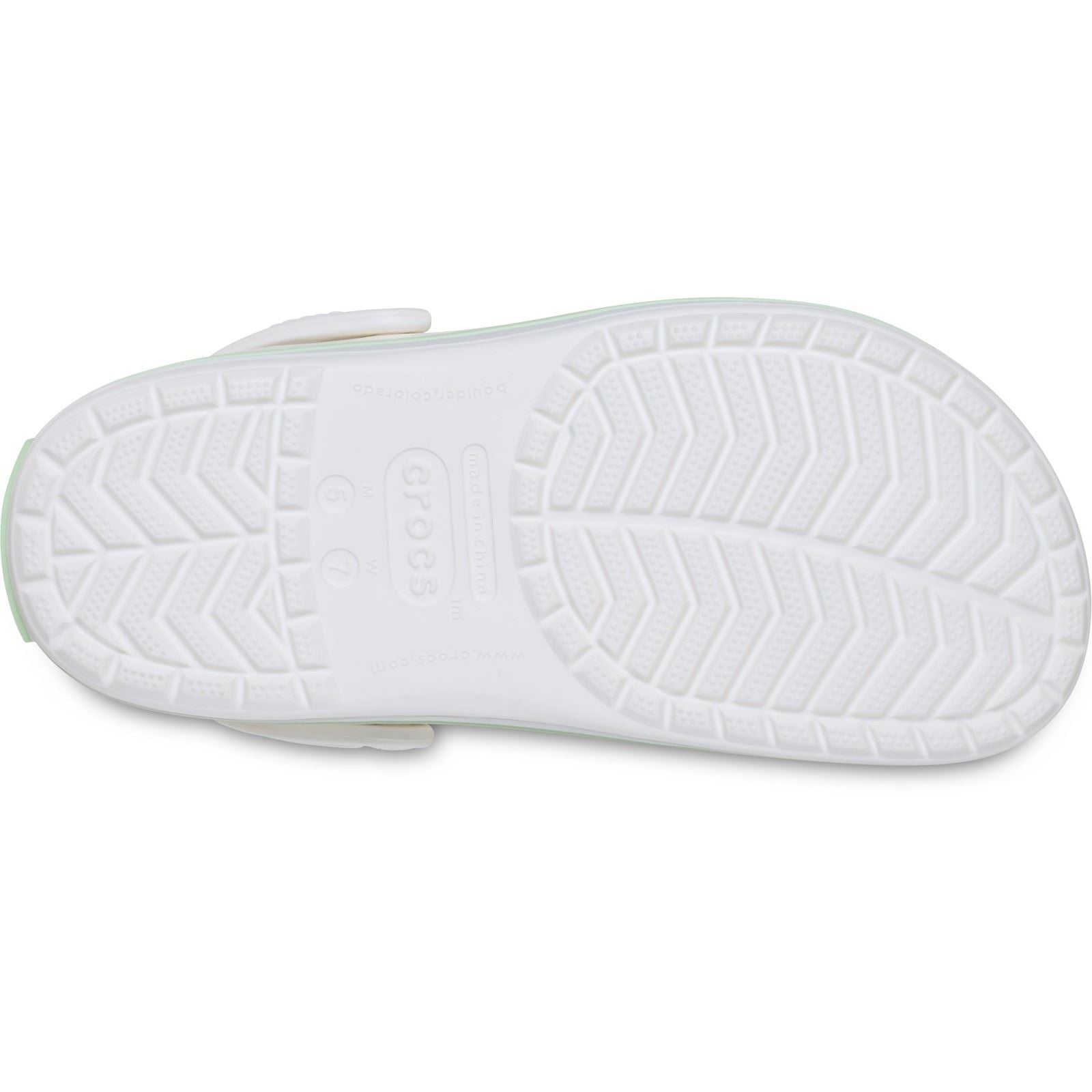 Crocs Crocband Eva Damen Clogs Weiß/Serene Grün