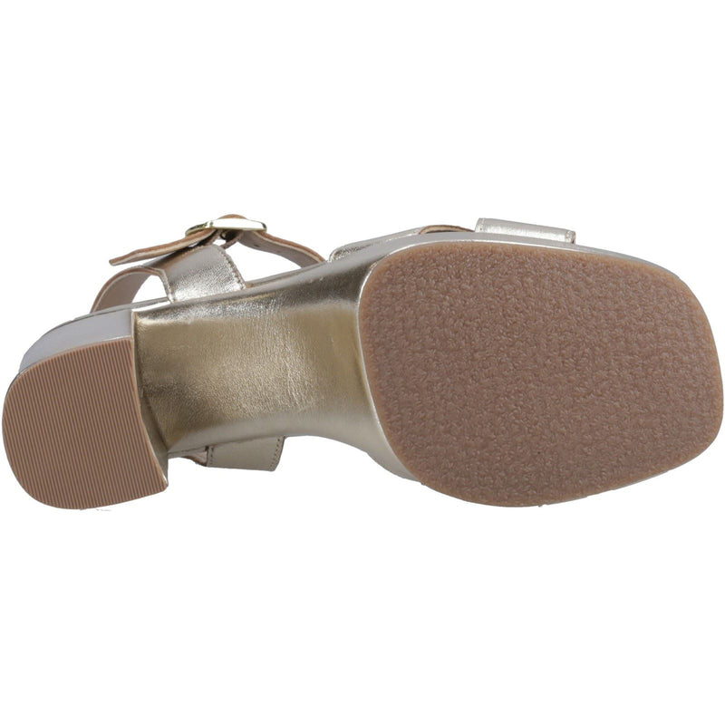 Hush Puppies Ophelia Leather Heel Damen Sandalen aus Wildleder in Gold