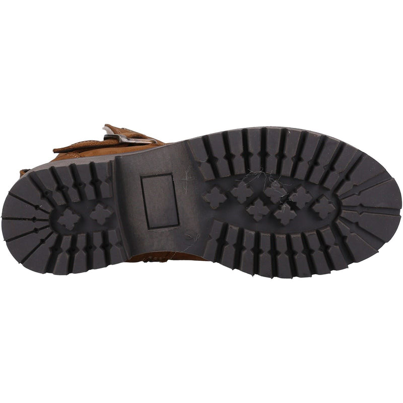 Hush Puppies Wakely Leder Damen Stiefeletten In Beige