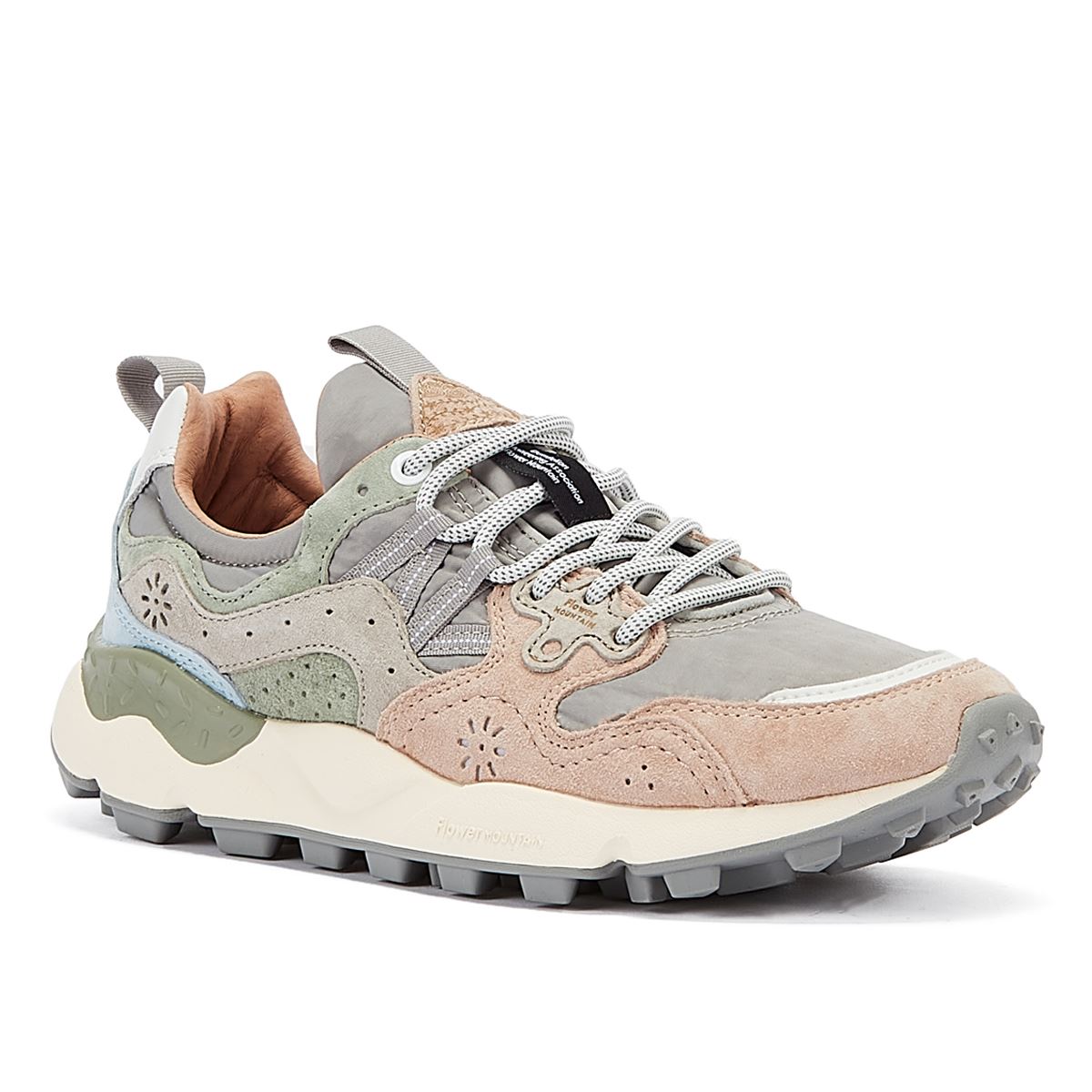 Flower Mountain Yamano 3 Uni Wildleder-Nylon Damen-Sneaker In Pink