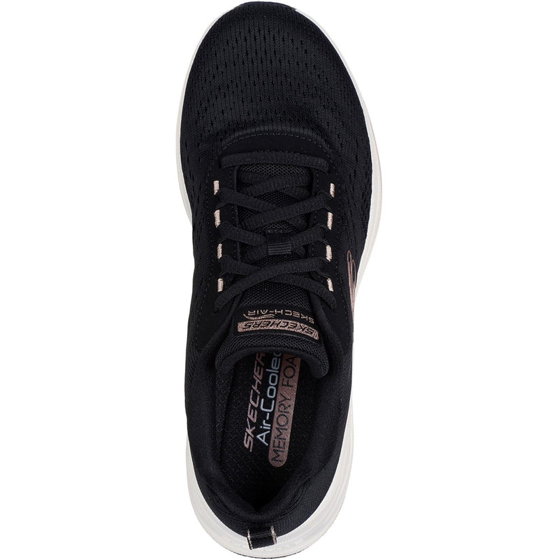 Skechers Skech-Air Meta Neutral Air Synthetik Damen Sneaker Schwarz/Roségold