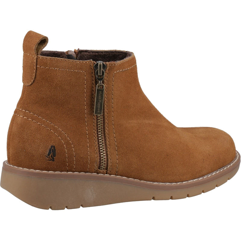 Hush Puppies Libby Wildleder Damen Stiefeletten In Tan