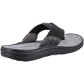 Hush Puppies Alan Toepost Herren Flip-Flops Aus Schwarzem Leder
