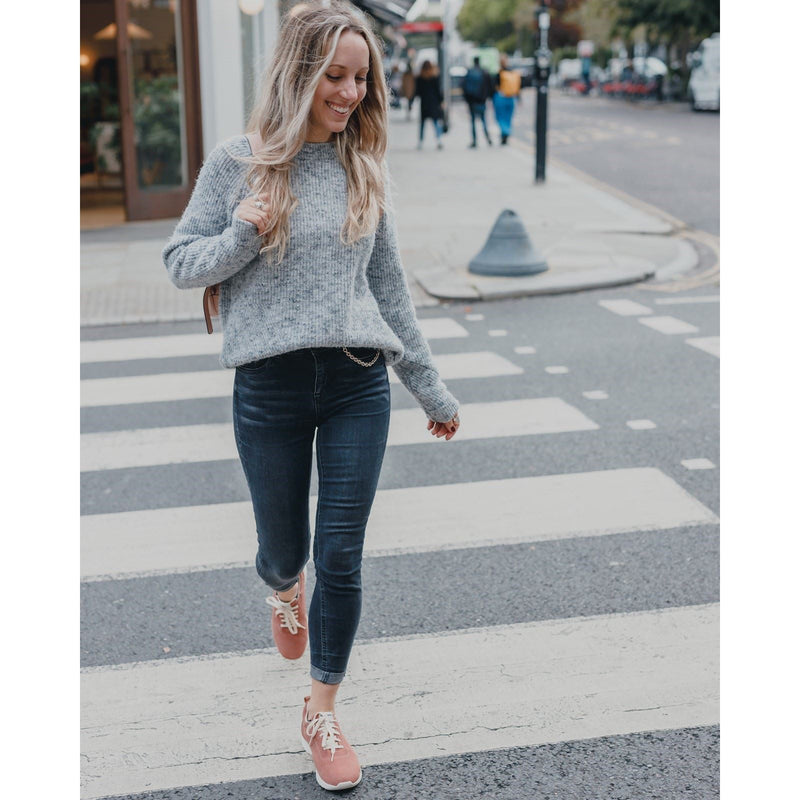 Hush Puppies Good Leder-Damensneaker In Rosé