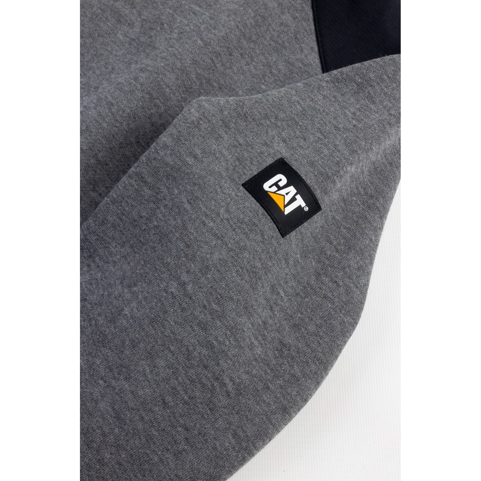Caterpillar Essentials Polyester Herren Grauer Kapuzenpullover