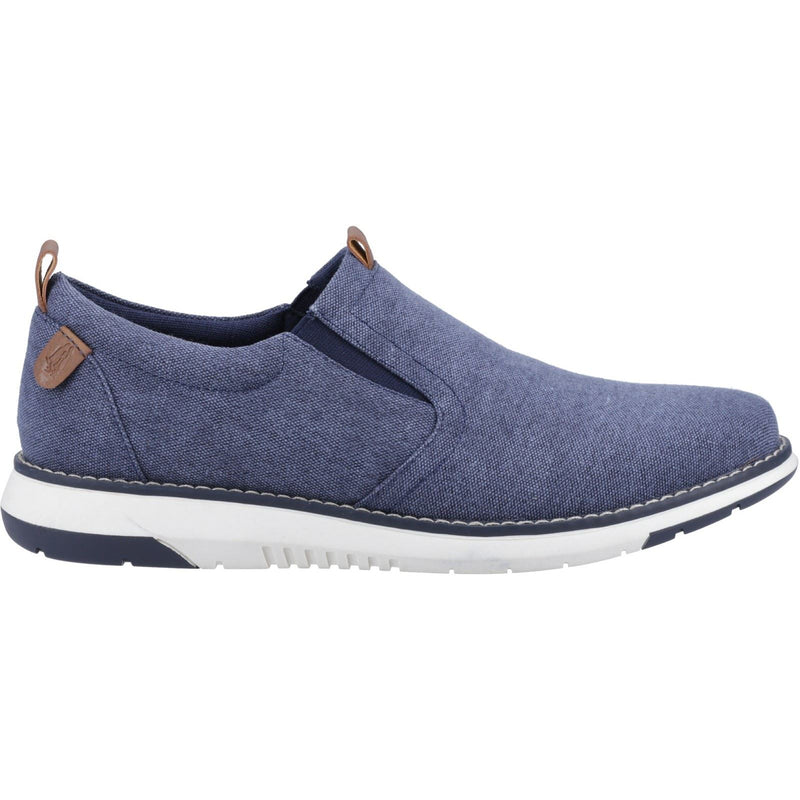 Hush Puppies Benny Herrenslipper Aus Canvas In Marineblau