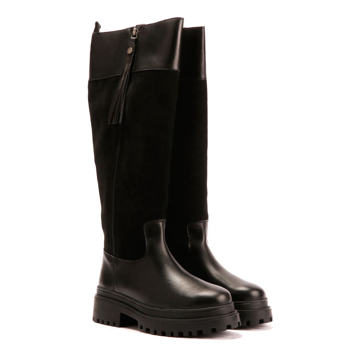 Osprey London The Bramble Tall Leder Damen Schwarze Stiefel
