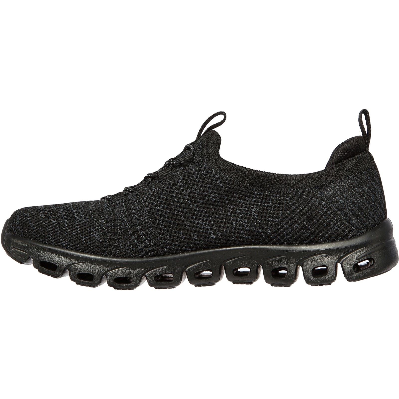 Skechers Glide Step Textile Damen-Sneaker In Schwarz