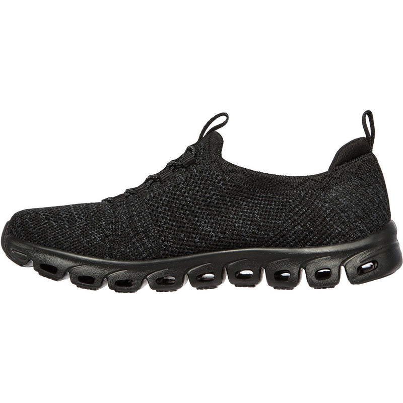 Skechers Glide Step Textile Damen-Sneaker In Schwarz