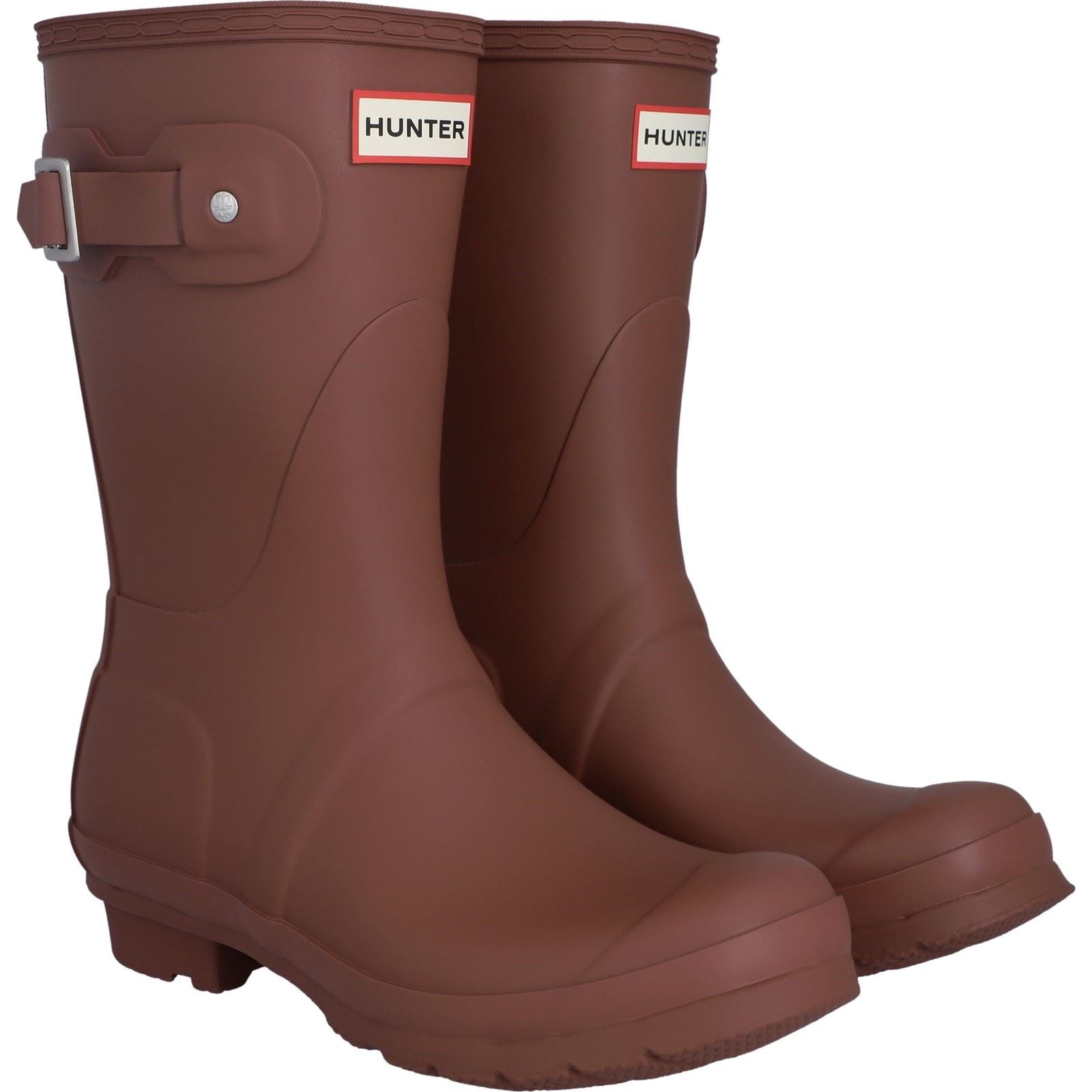 Hunter Original Short Gummi Damen Merlot Gummistiefel