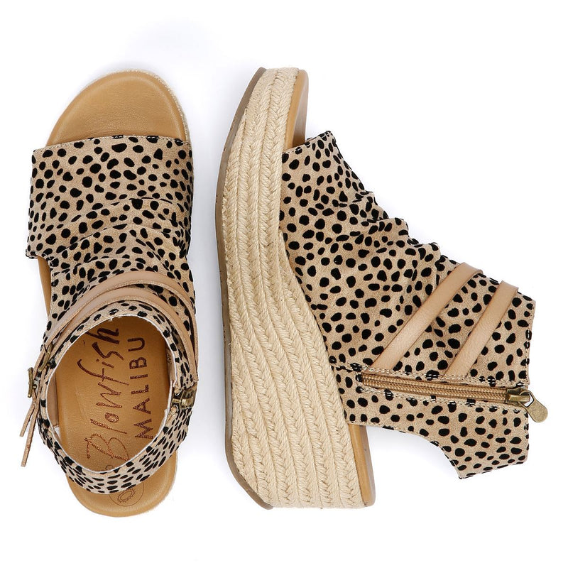 Blowfish Malibu Lacey Pixie Damen-Leoparden-Sandalen
