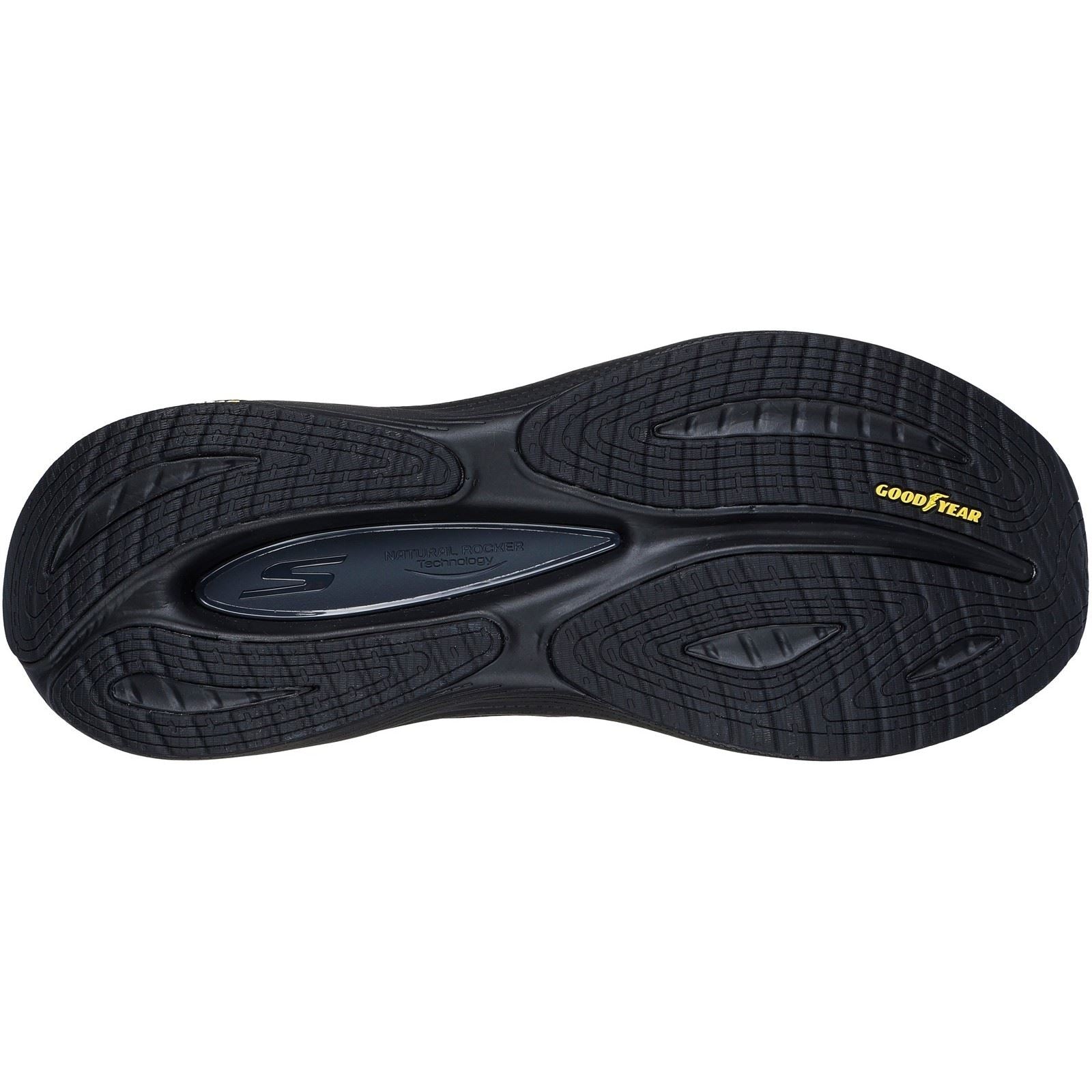Skechers Performance Max Cushioning Propulsion Textile Herrenschwarze Sneakers