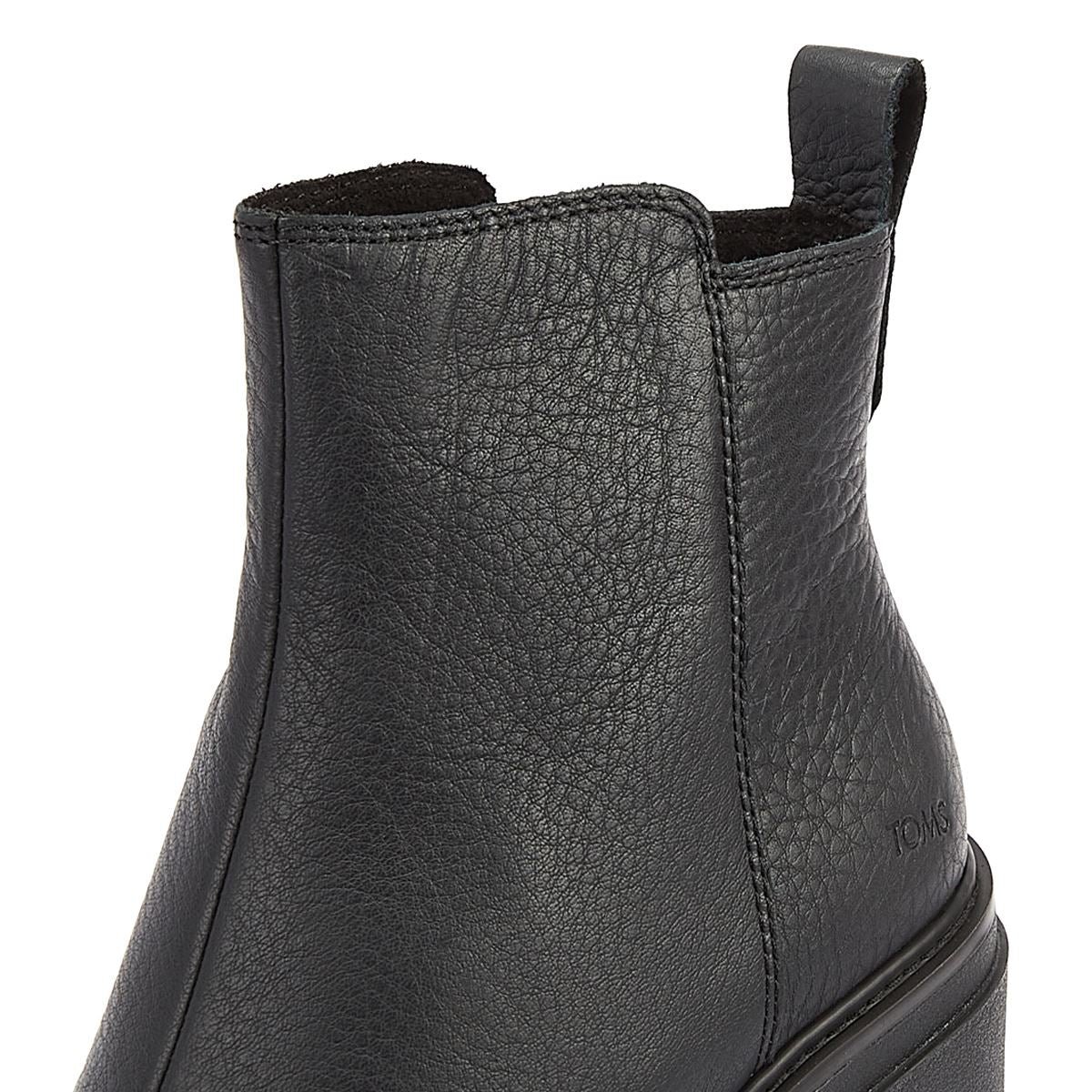 TOMS Lederstiefel Für Damen In Schwarz