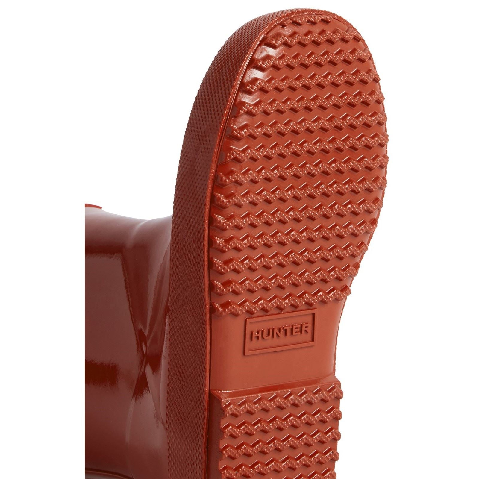 Hunter Kids First Gloss Gummimilitärrote Wellington Stiefel