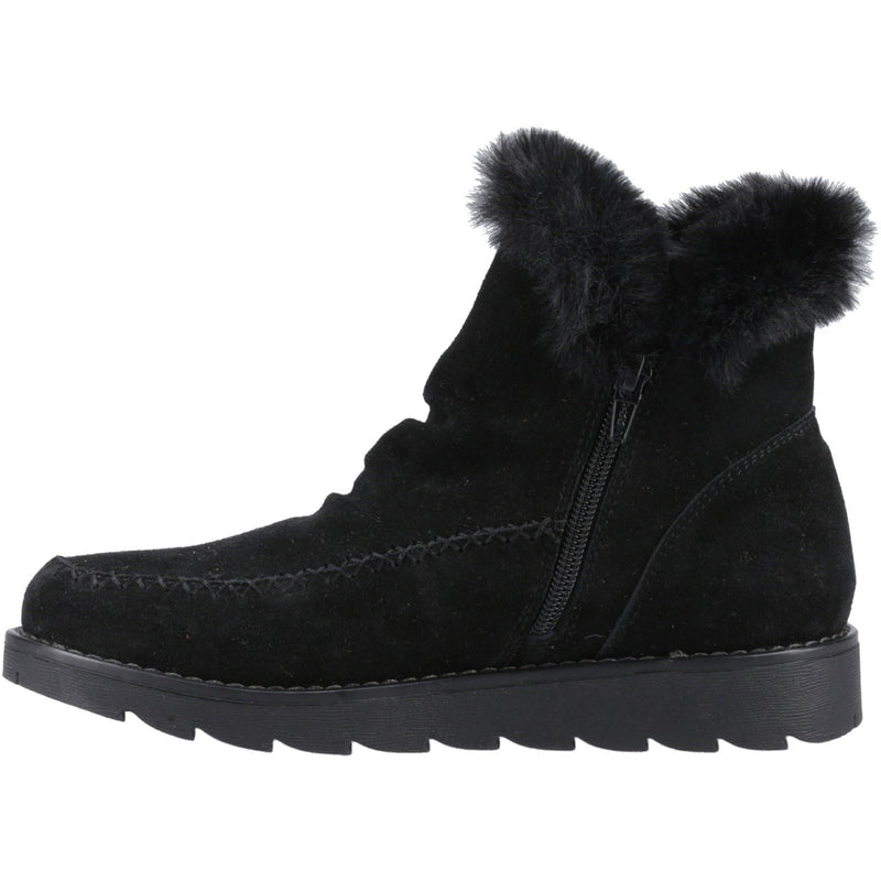 Hush Puppies Moira Wildlederschwarze Damenstiefel