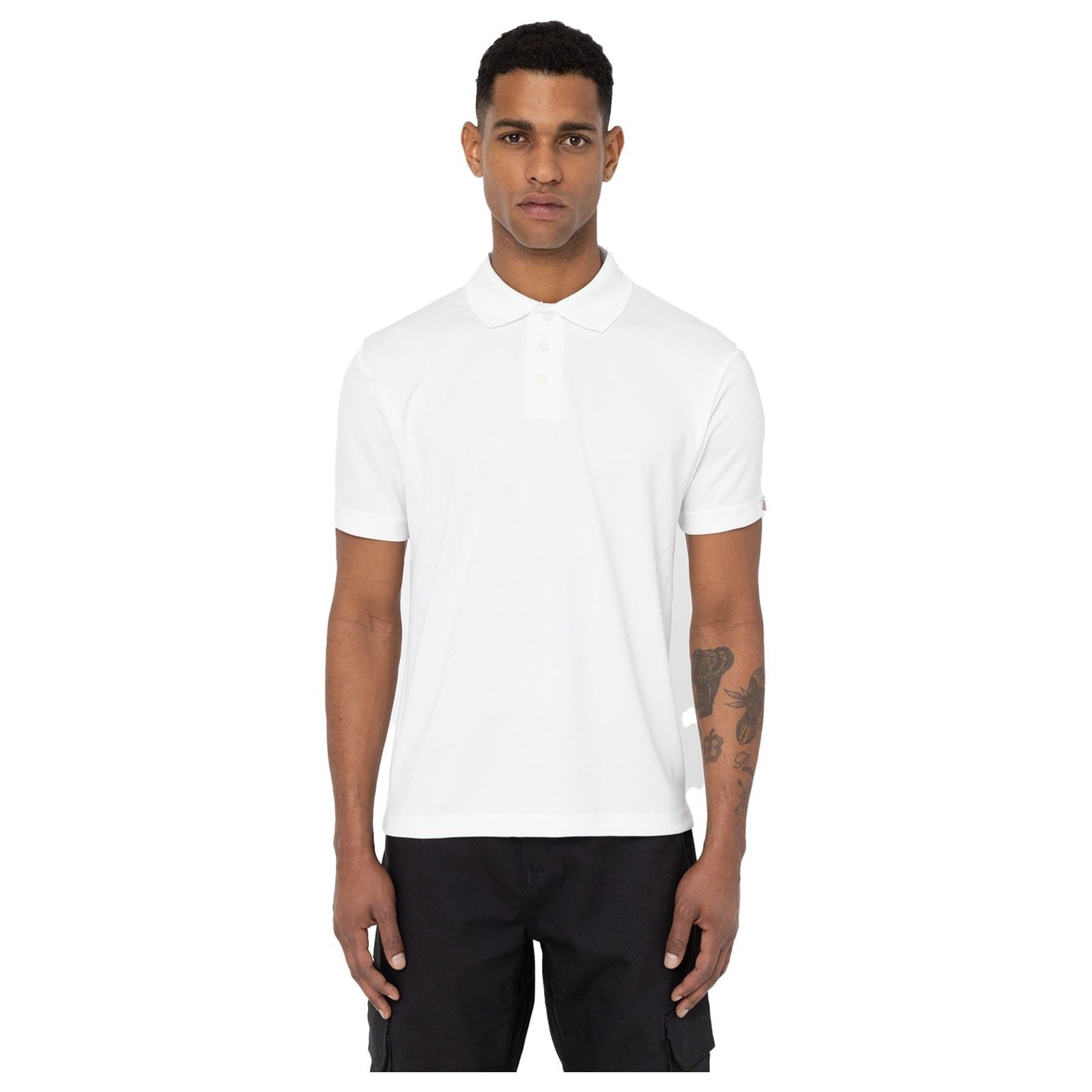 Dickies Everyday Polyester Herren Weißes Polo-Shirt