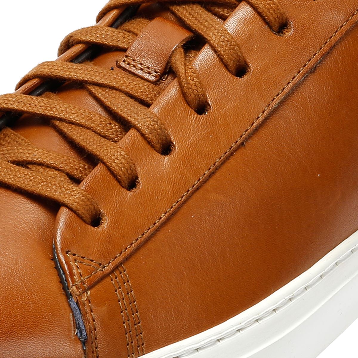 Ben Sherman Ace Cupsole Leder Herren Braune Sneaker