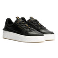 Cruyff Endorsed Tennis Herren Schwarz Leder Sneaker