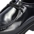 Clarks Main Badell Seam Schwarze Farbe Herren Schnürschuhe Aus Leder