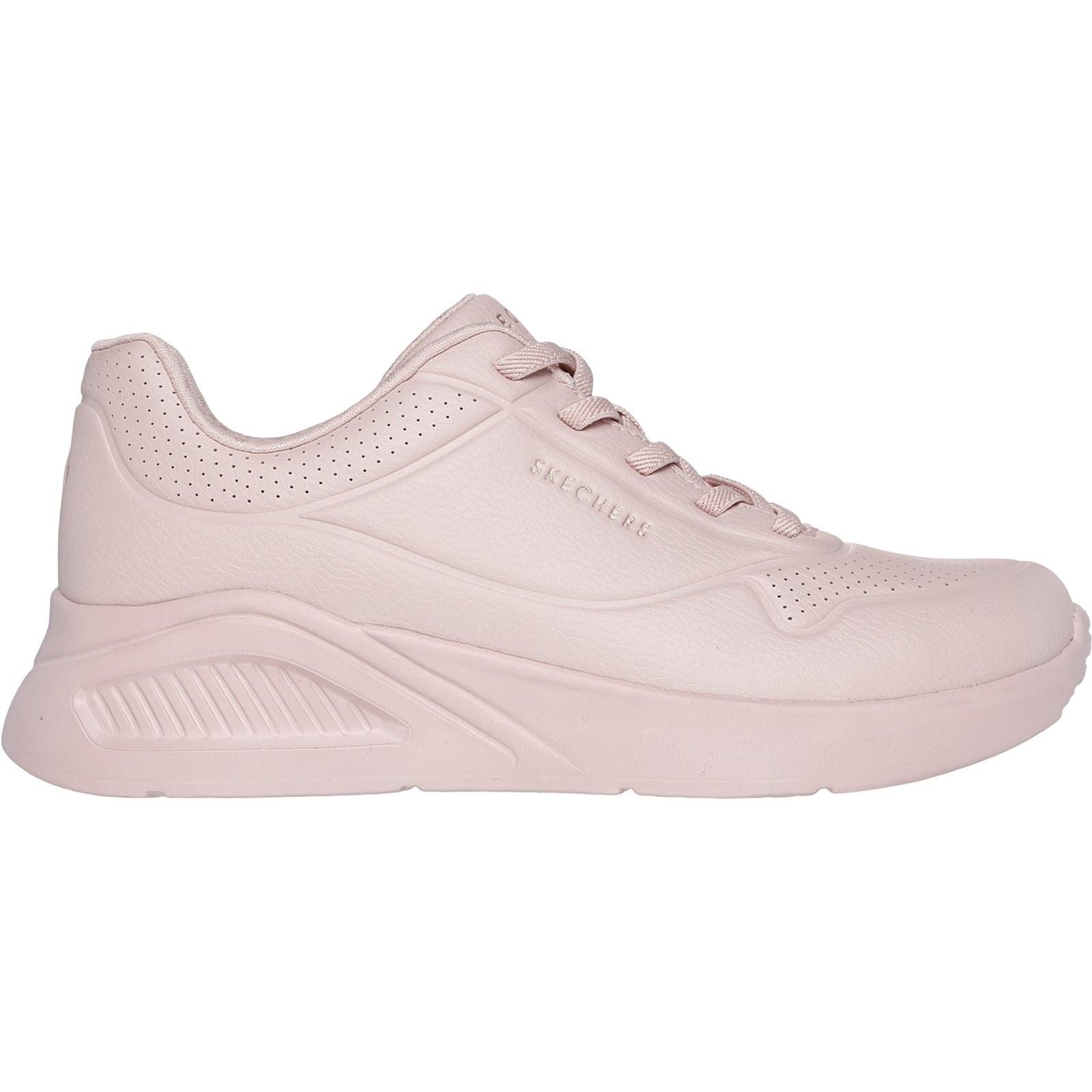 Skechers Uno Lite Lite Work Synthetik Damen Sneaker In Rosa