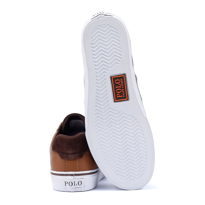 Ralph Lauren Hanford III Leder Herren Braune Turnschuhe