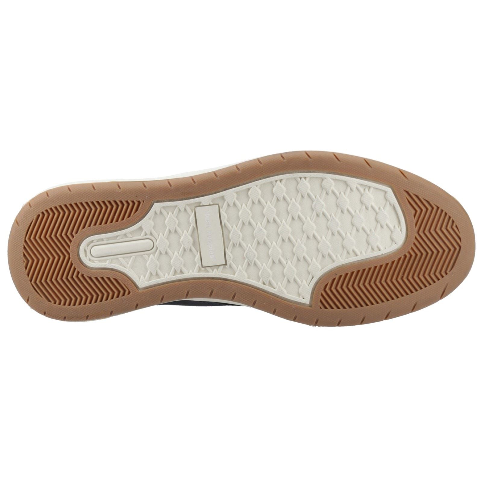 Hush Puppies Bowen Herren Lederschuhe In Marineblau Mit Schnürung