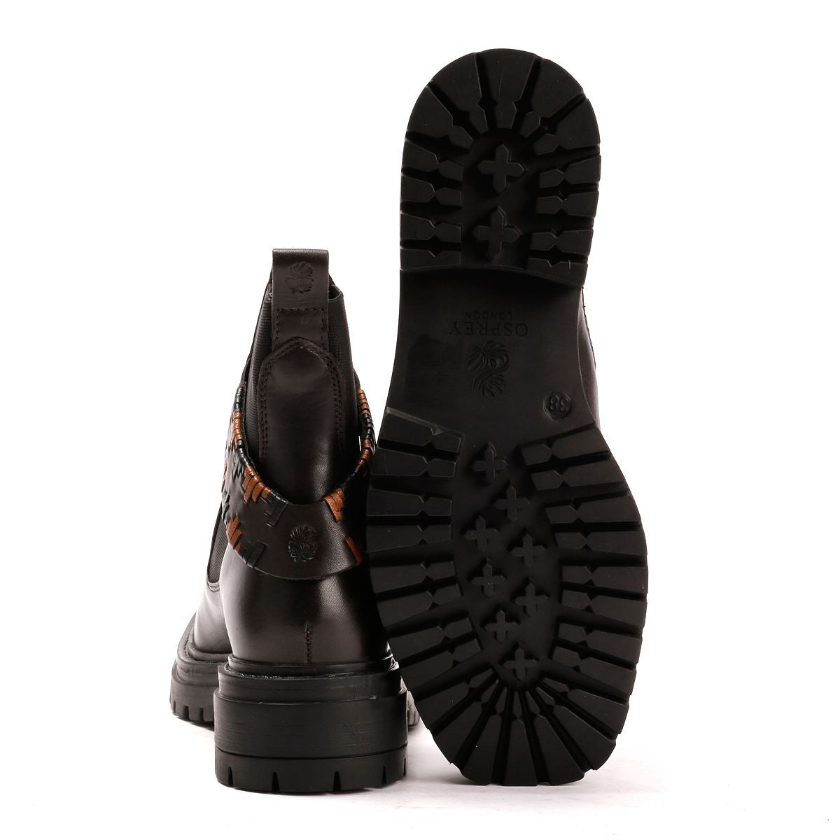Osprey London The Guildford Chelsea Leder Damen Braune Stiefel
