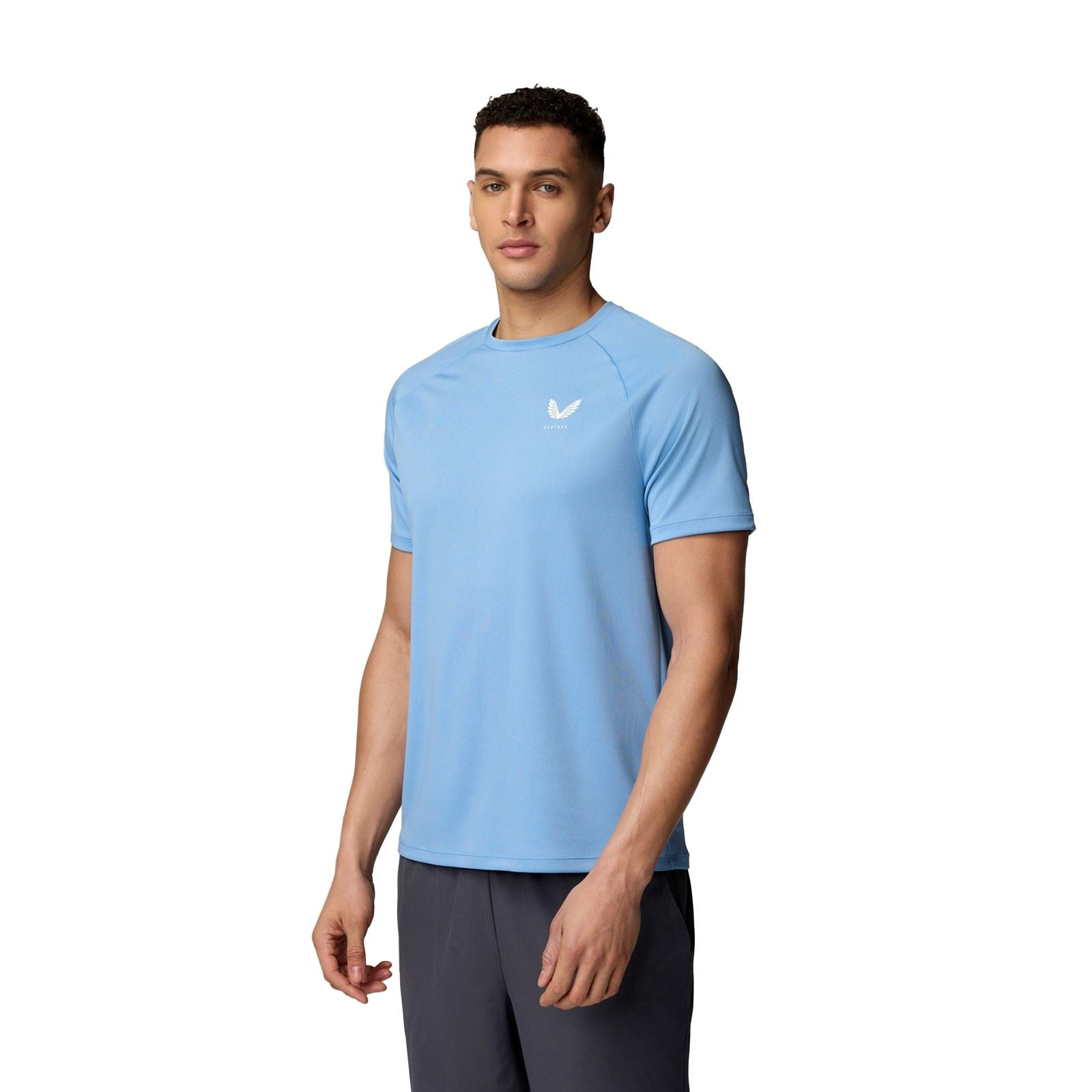 Castore Adapt Training T-Shirt Polyester Herren Blaue Sport-T-Shirts