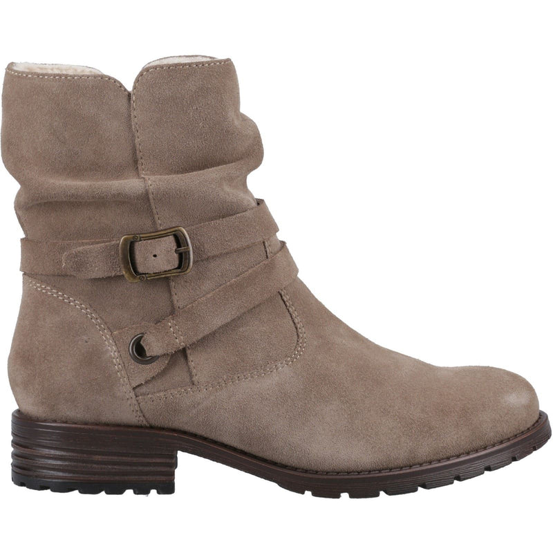 Hush Puppies Piper Leder Damen Taupe Stiefel