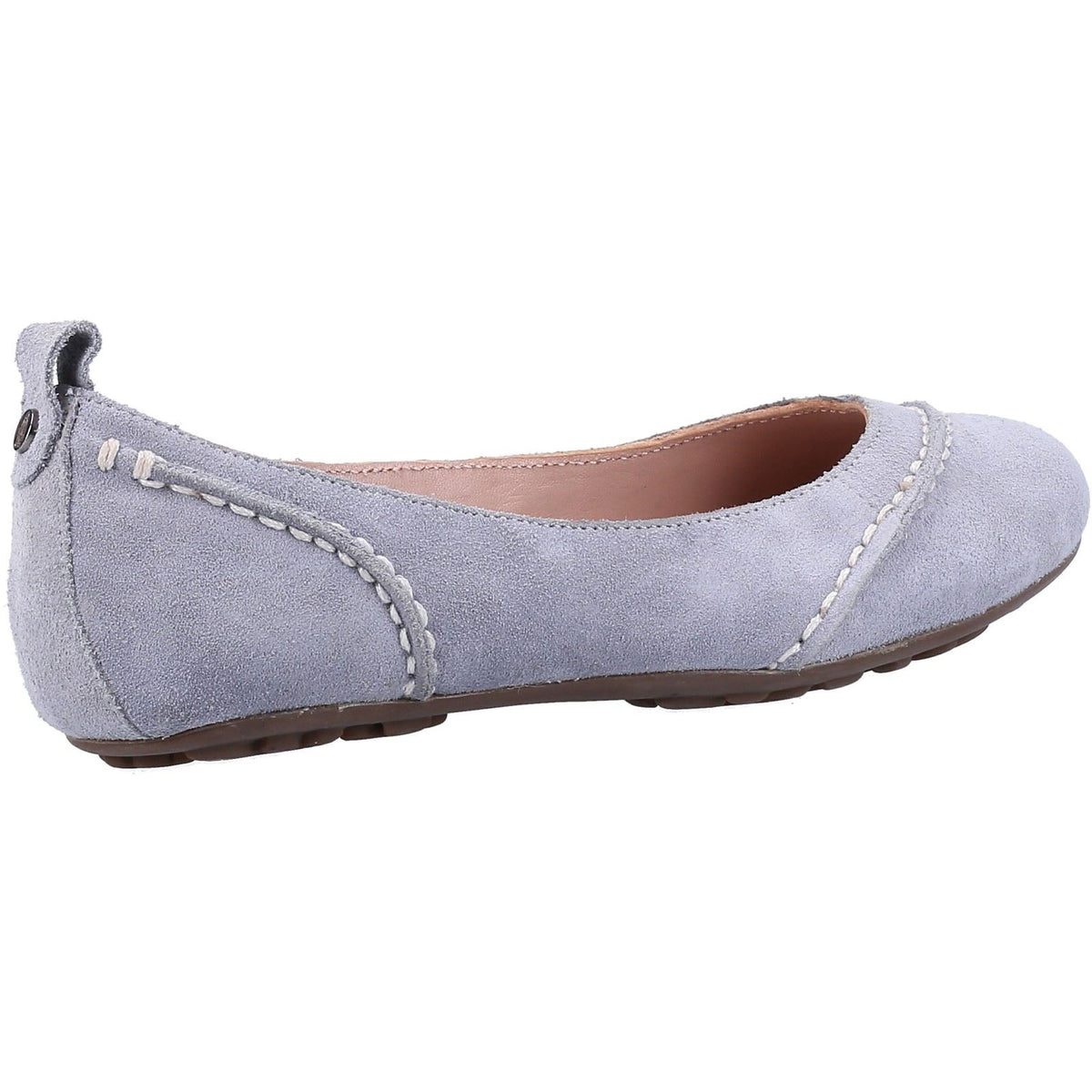 Hush Puppies Janessa Leder Damen Ballerinas In Dämmerigem Blau