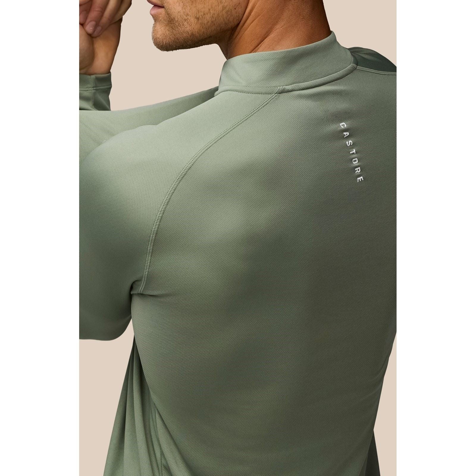 Castore Adapt Training 1/4 Zip Top Polyester Herren Blaue Sport-T-Shirts