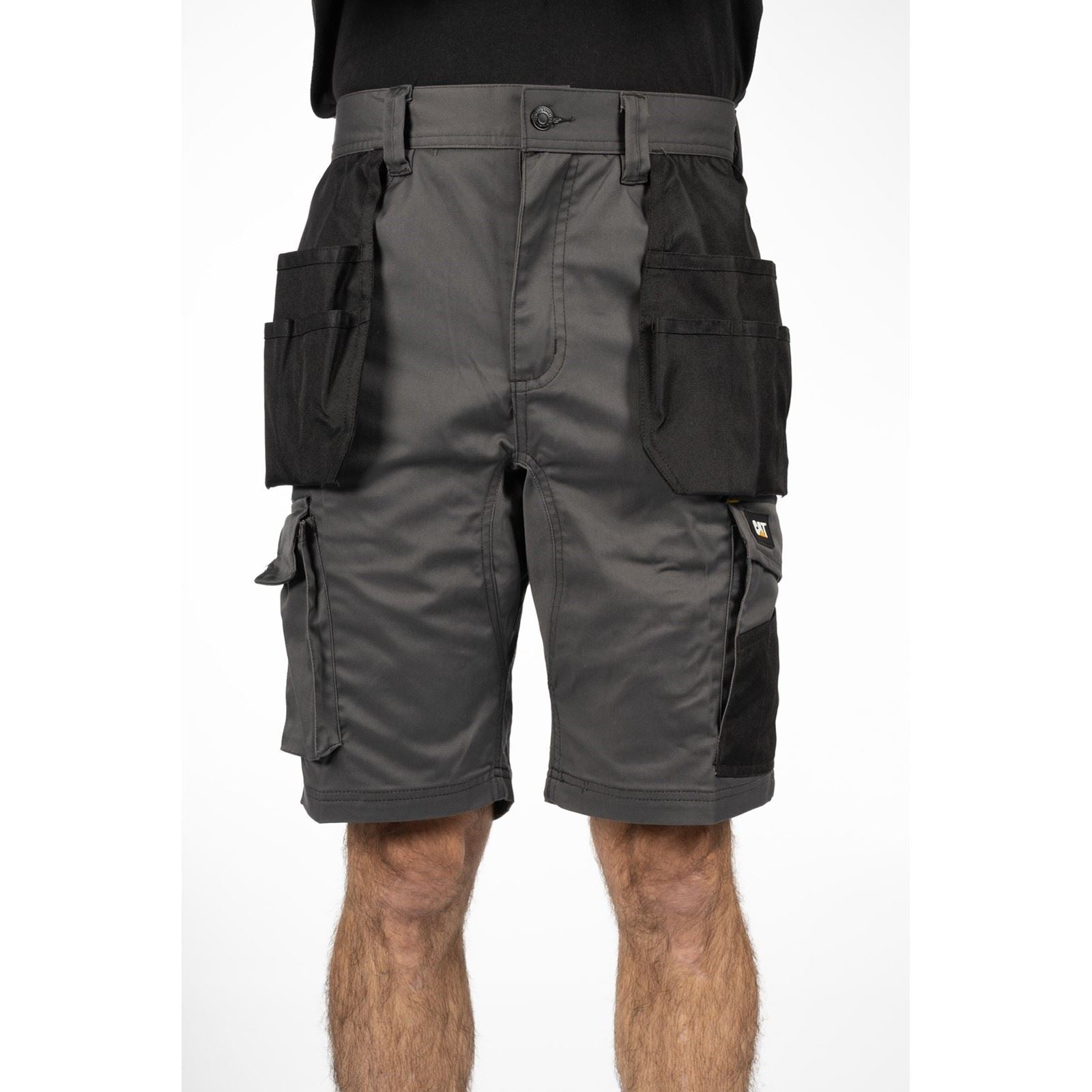 Caterpillar Essential Stretch Holster Polyester Herren Grau Arbeitskurze Hosen