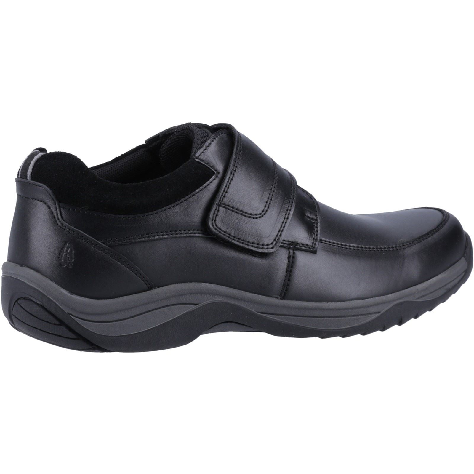 Hush Puppies Douglas Leder Herren Schwarz Mokassin Schuhe