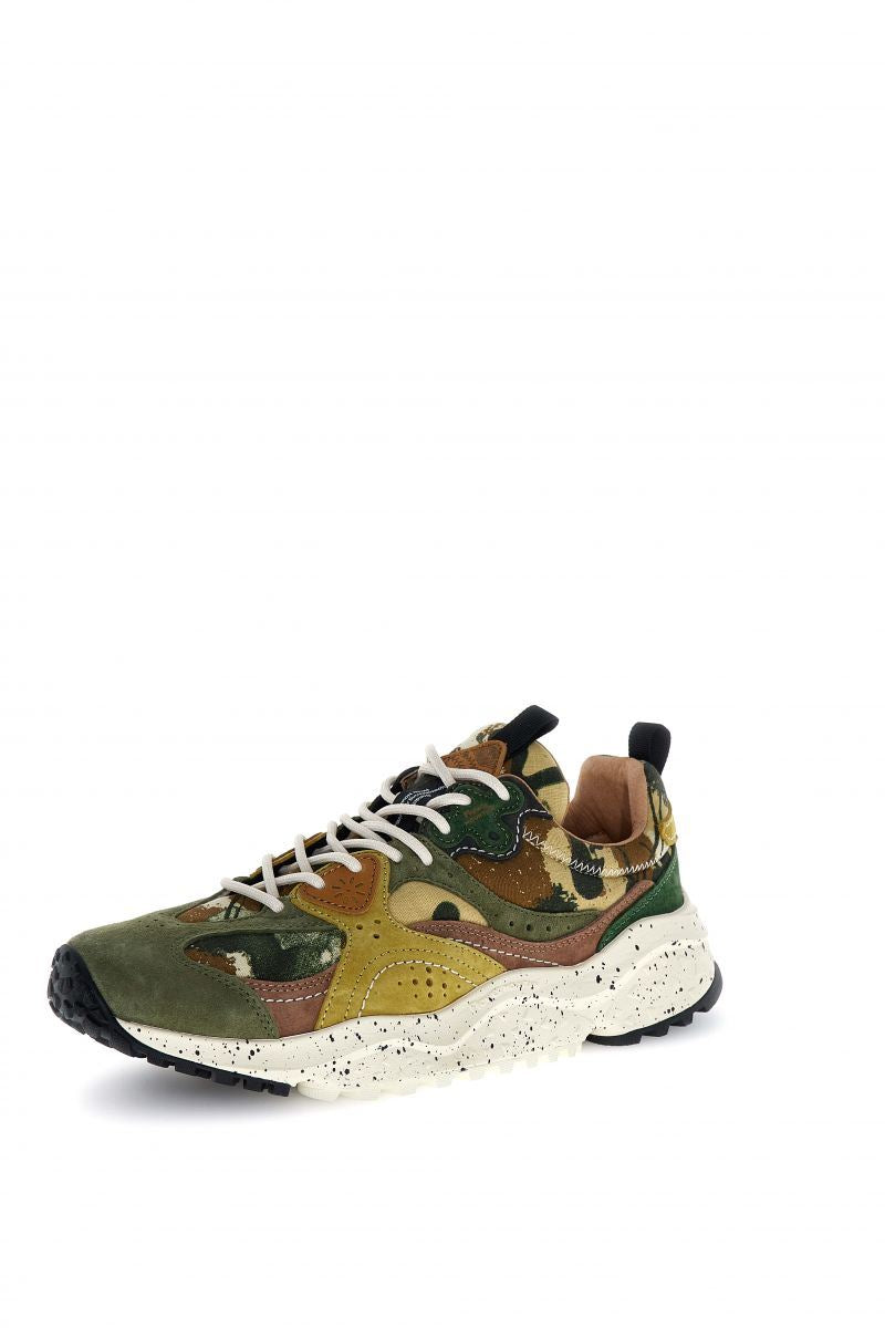 Flower Mountain Wave Wildleder Herren Grüne Sneaker