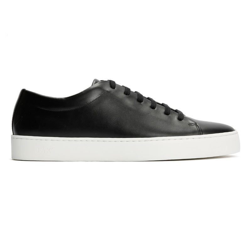 JAK Royal Leder Herren Schwarze Sneakers