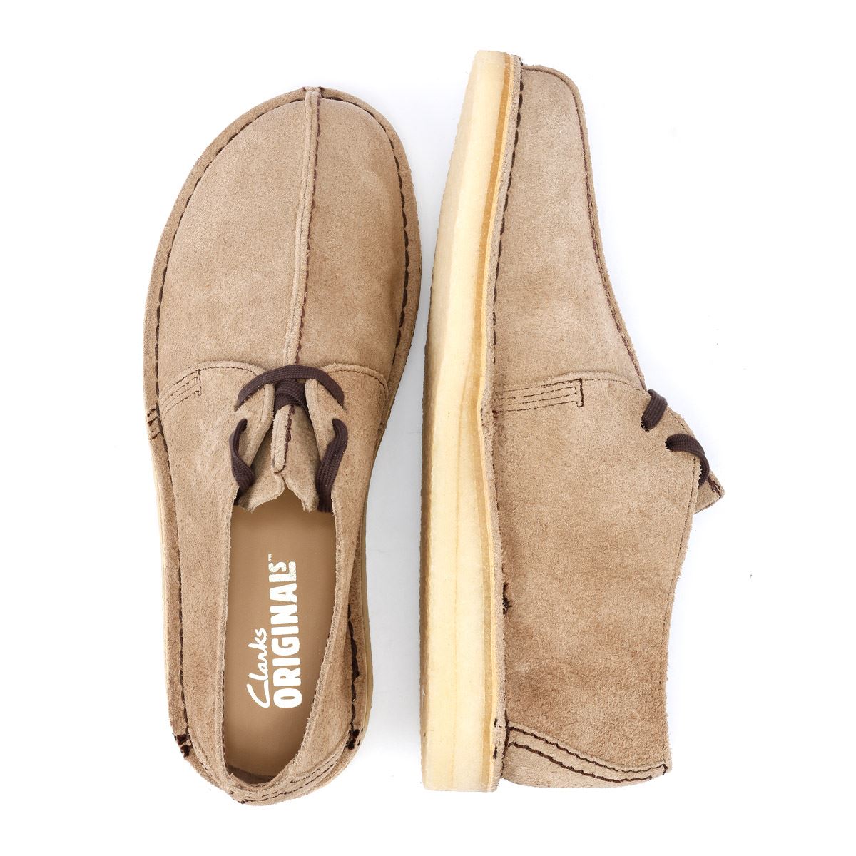 Clarks Originals Desert Trek Wildleder Herren Braune Schnürschuhe