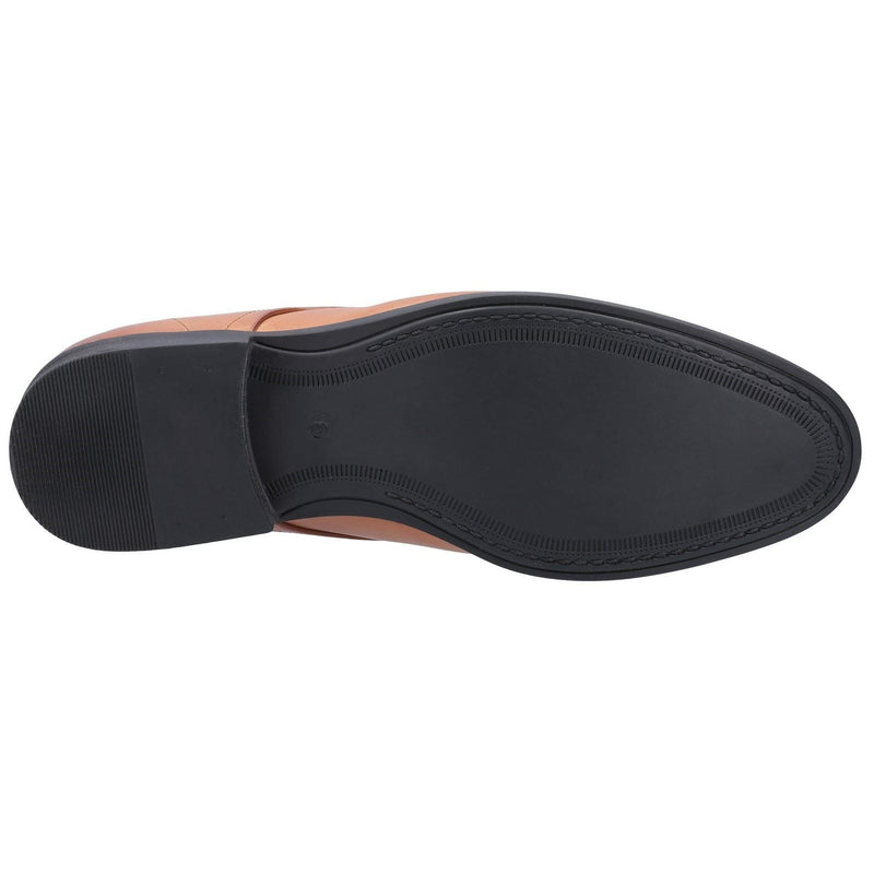 Hush Puppies Oscar Clean Toe Leder-Herrenschuhe In Hellbraun Mit Schnürung