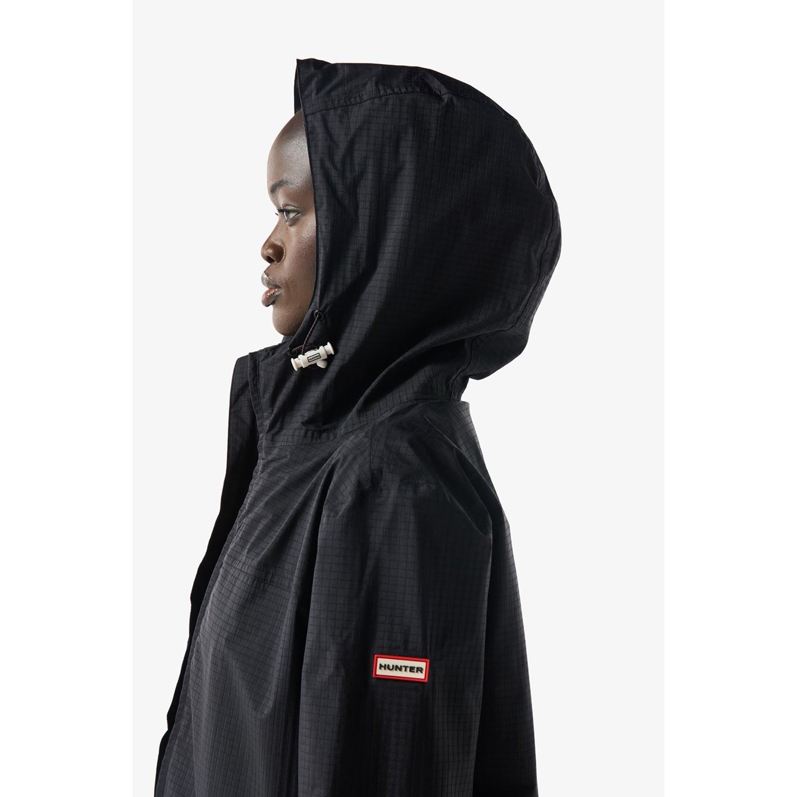 Hunter Packable Rain Packbare Regen Unisex Erwachsene Schwarze Farbe Regenjacke