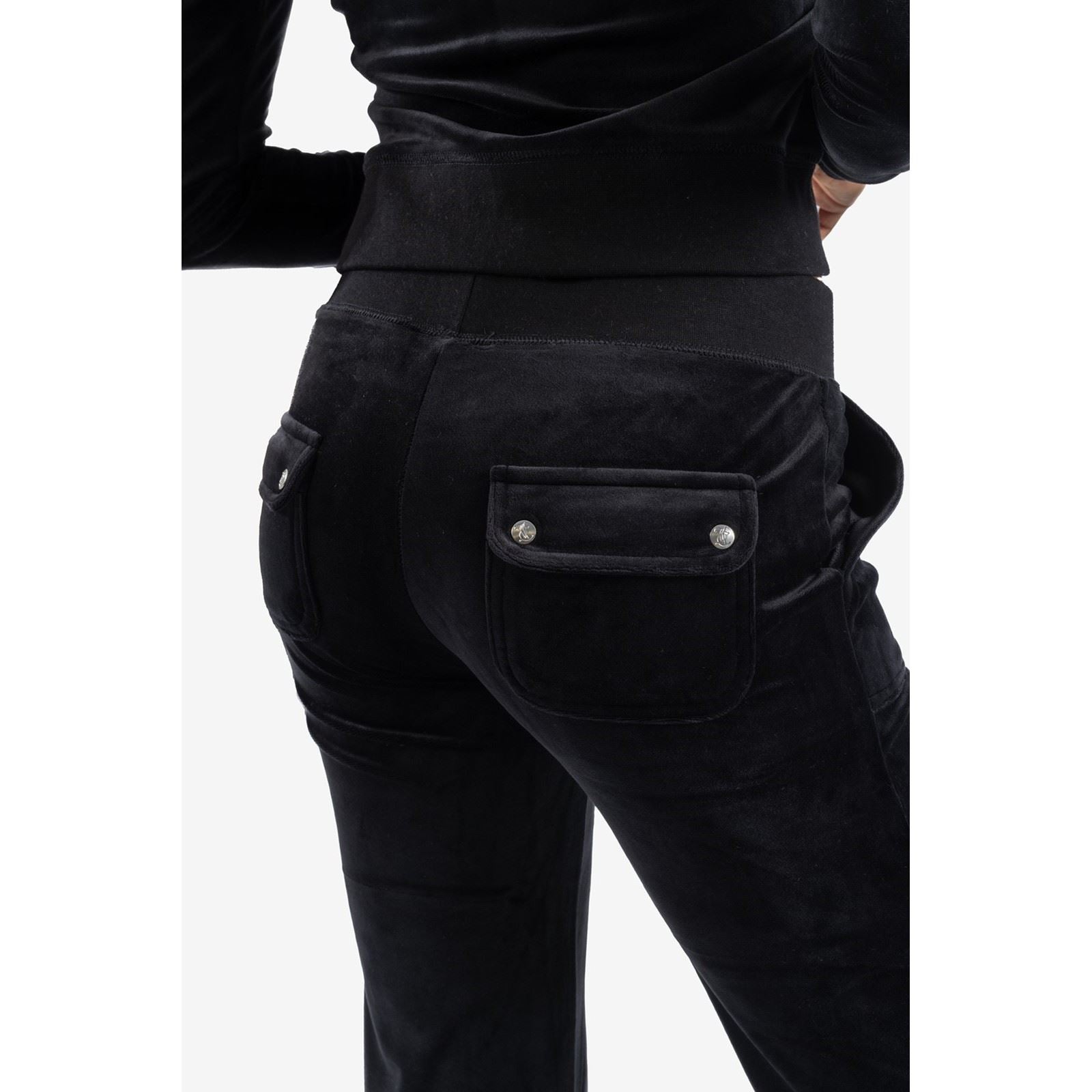 Juicy Couture Del Ray Polyester Damen Schwarze Jogger