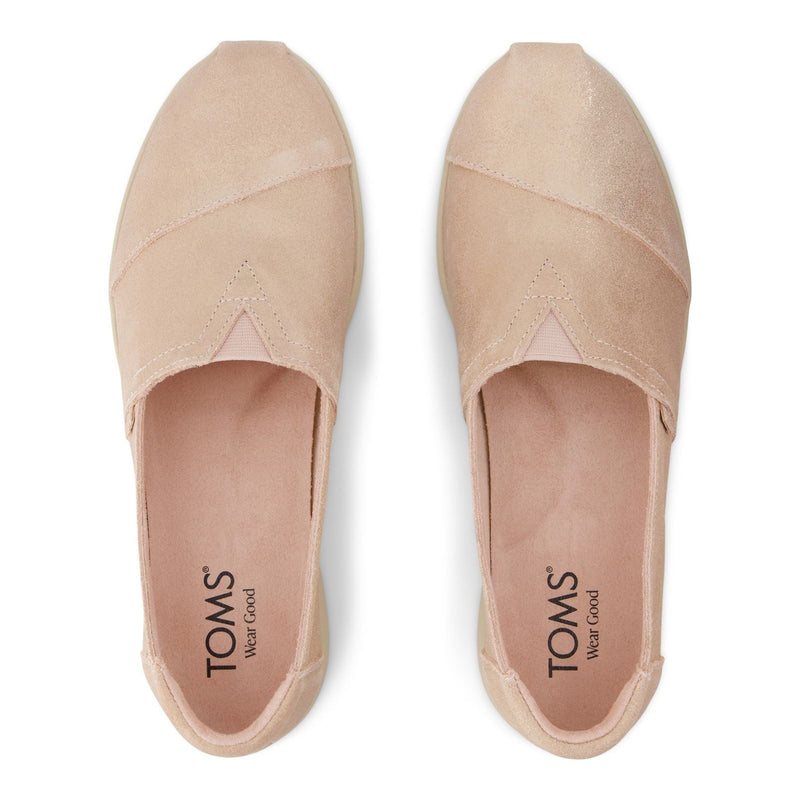 TOMS Alpargata Plus Damen Espadrilles Aus Leder In Blassrosa