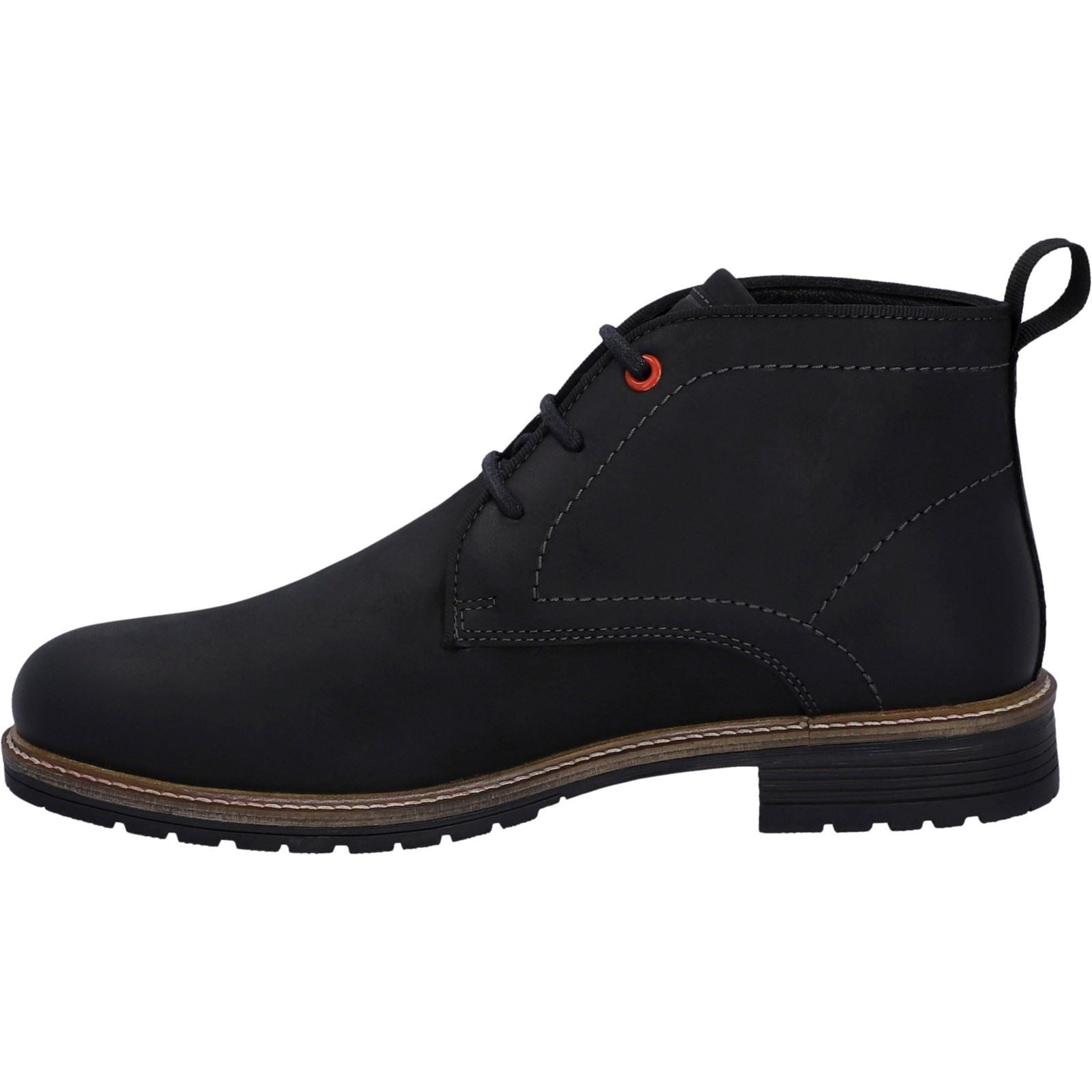 Hunter Jura Schwarze Farbe Herrenlederstiefel