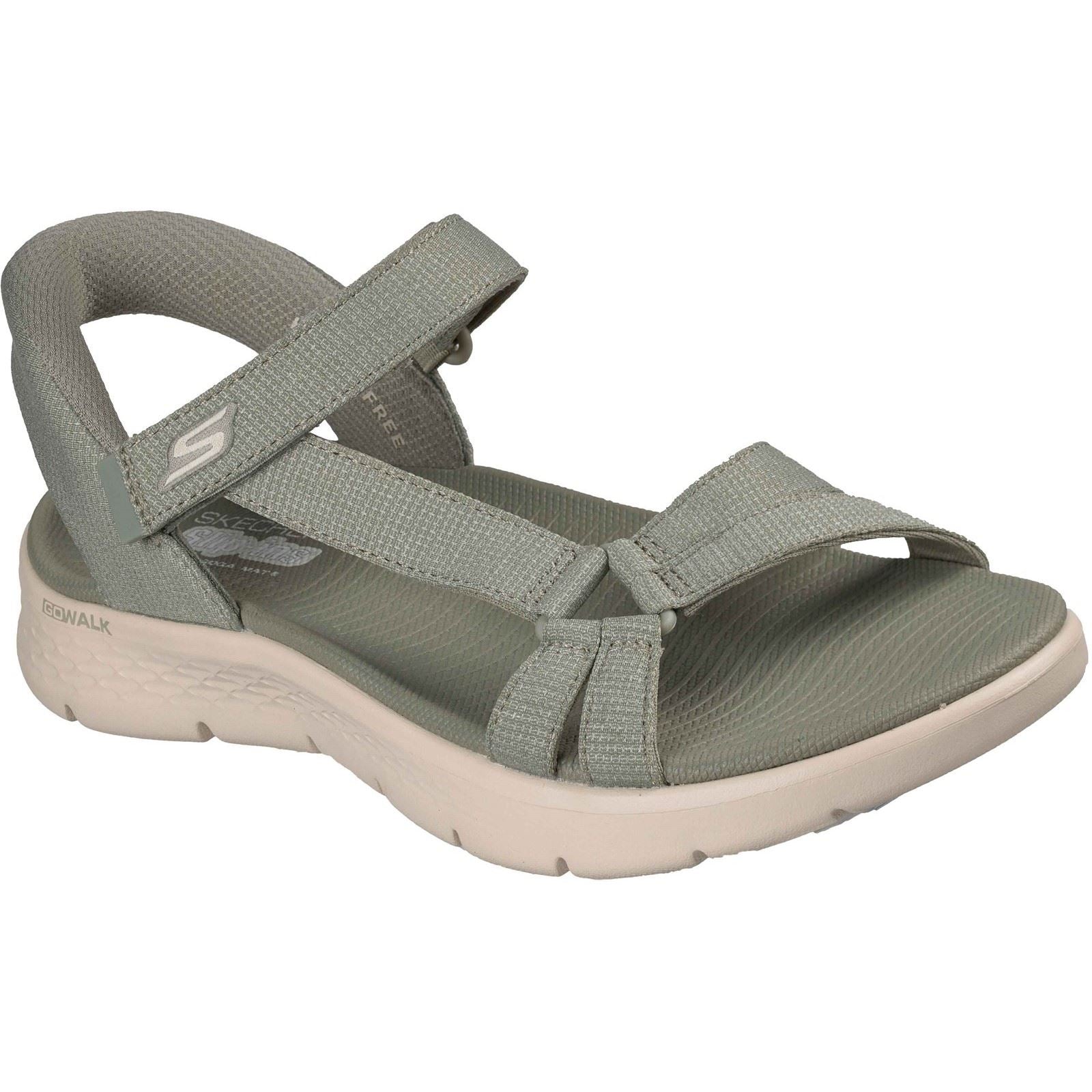 Skechers GO WALK Flex Illuminate Textil Damen Sage Sandalen