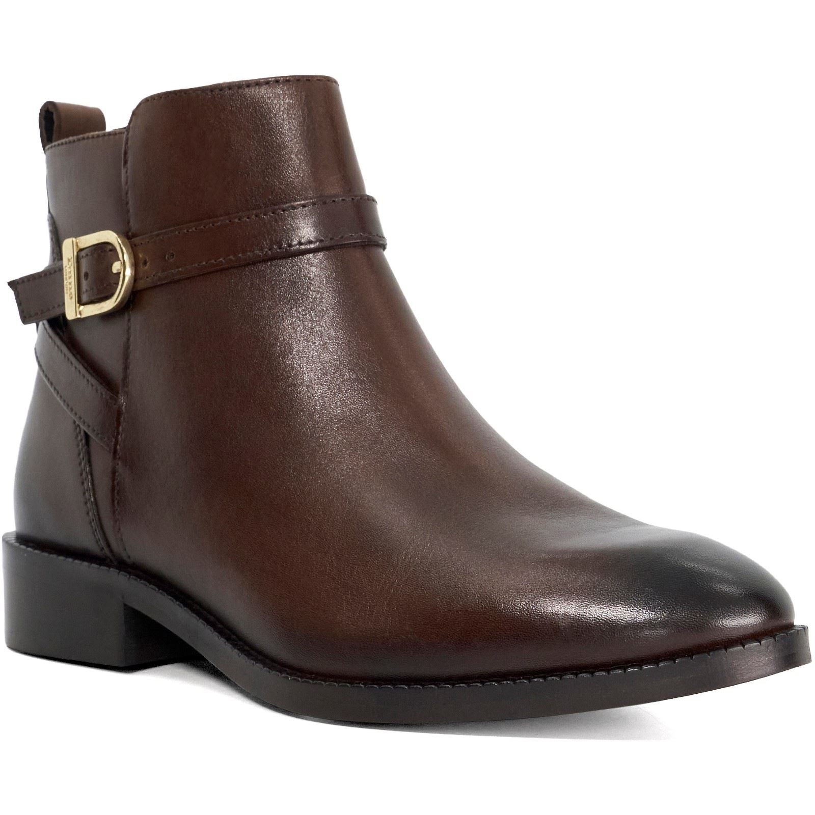 Dune Pemma Leder Damen Braune Stiefel