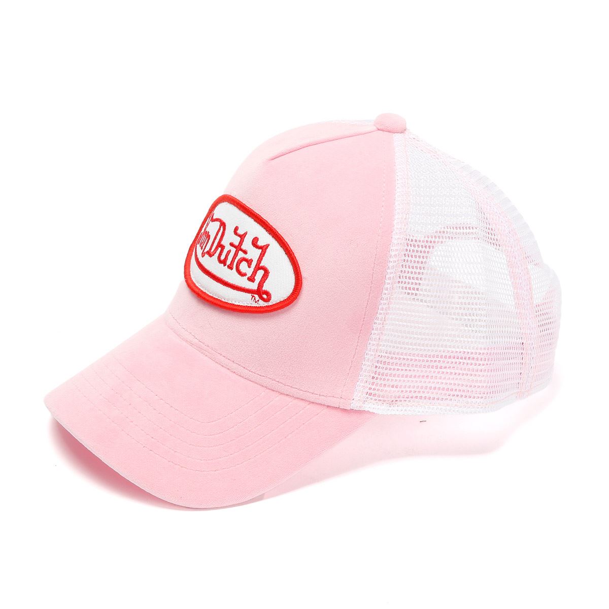Von Dutch Velvet Trucker Baumwollene Rosa Kappen