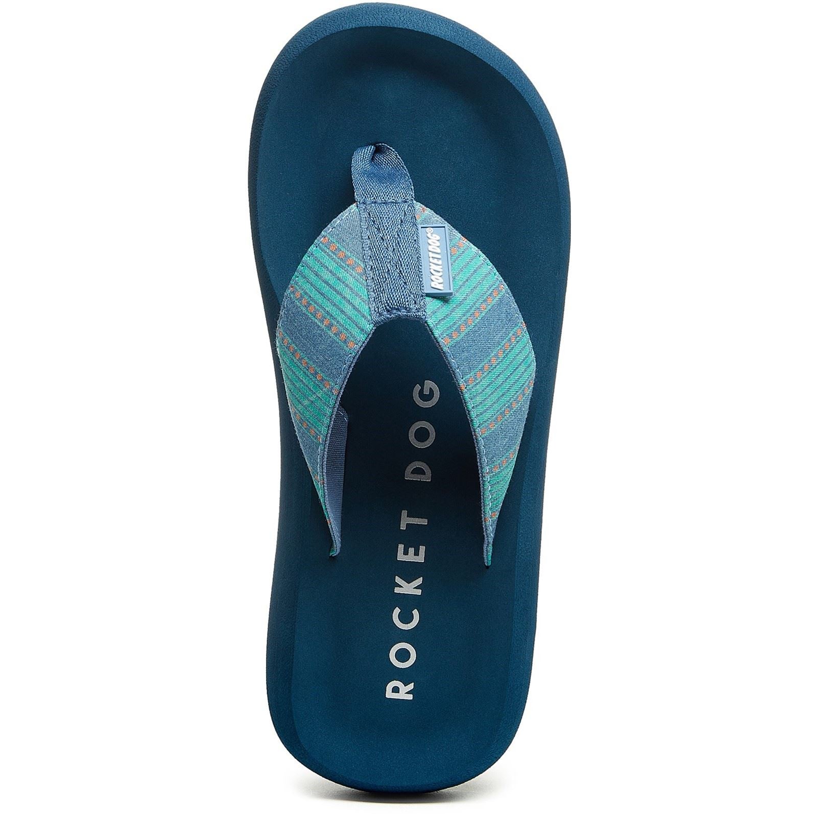 Rocket Dog Spotlight Rome Baumwoll Damen Blaue Sandalen