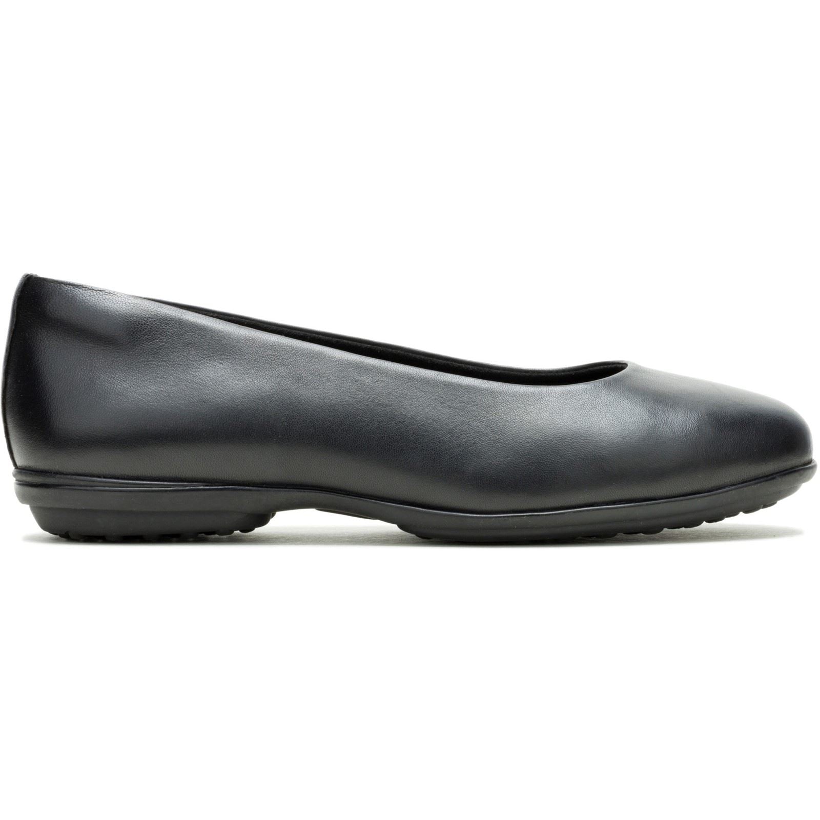 Hush Puppies Alice Flat Leder Damen Schwarze Ballerinas