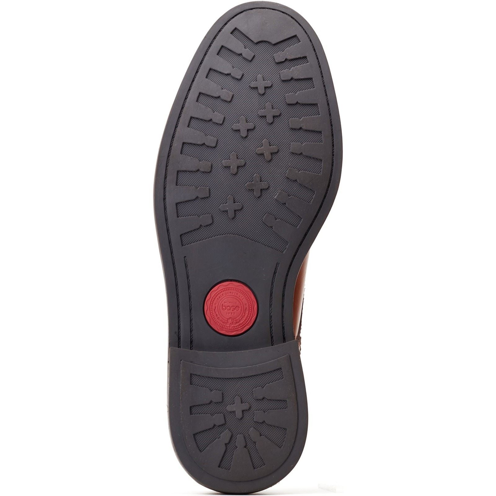 Base London Durham Leder Herren Schuhe In Verbranntem Tan Mit Schnürung