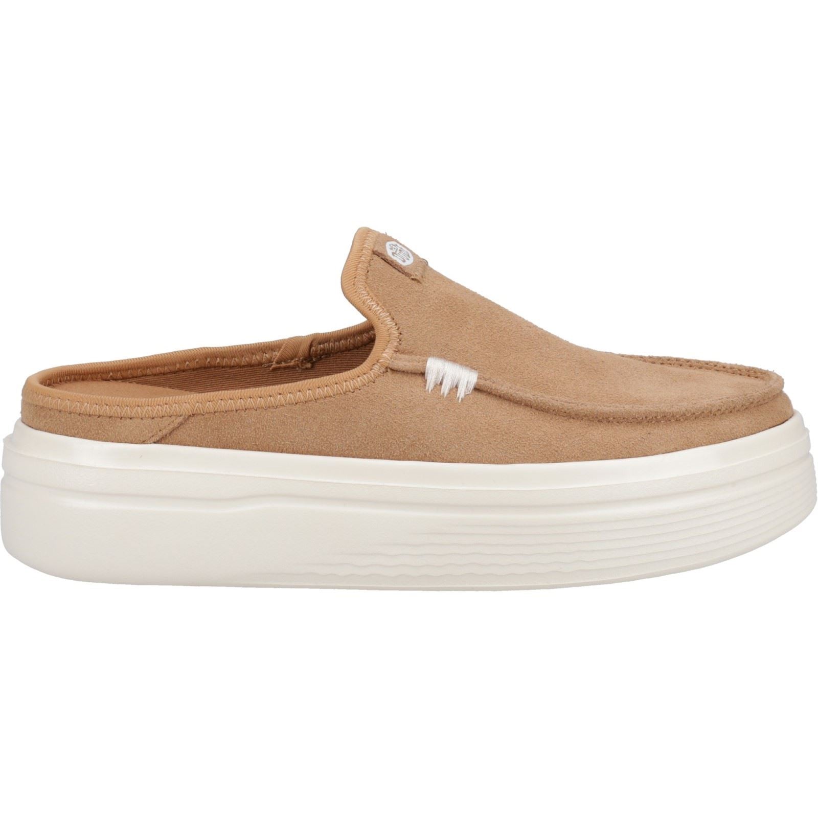 HEYDUDE Austin Lift Classic Damen Pantoletten Aus Leder In Tan